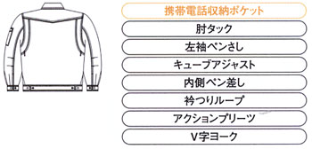  【A-1760】 U-style 売れ筋NO.1　SS・Sサイズはレディスタイプ　かっこいい作業服 [コーコス]