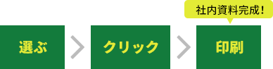 選ぶ→クリック→印刷 社内資料完成！