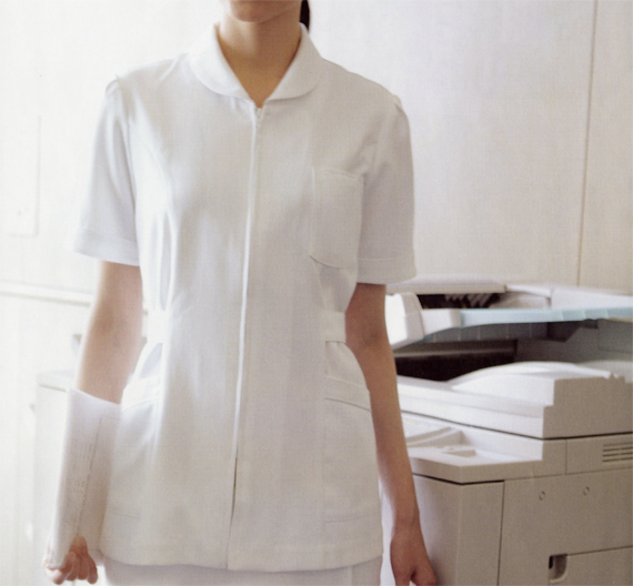 病院　白衣　介護、総合病院から個人病院まで、幅広く着ていただけるナースウエア・診察衣