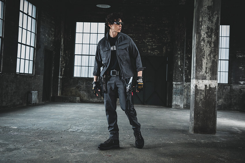 【1911-ku】スポーティな素材とシンプルなルックスジャケットユニセックス【WORK WEAR バートル】