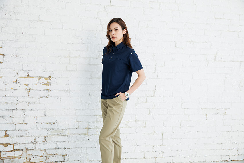 【1913-ku】スポーティな素材とシンプルなルックスパンツユニセックス【WORK WEAR バートル】