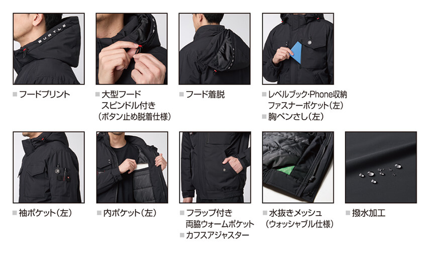 【5060-ku】ミリタリーエッセンスを注入したユーティリティ防寒防寒ブルゾンユニセックス【WORK WEAR バートル】