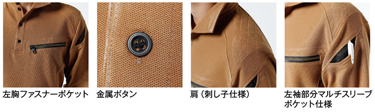  【51055】 交織鹿の子 ワークニットショートポロシャツ・半袖ポロシャツ (SS・Sサイズはレディスシルエット) [藤和]