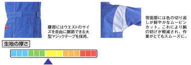  【5950】 動きやすさが自慢のツナギ服 [山田辰]