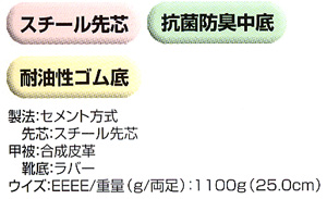  【85105】 足首もしっかりホールド!ジーベック・セーフティーシューズ・安全靴 [ジーベック]