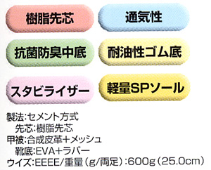  【85110】 驚異的な軽さ!ジーベック・セーフティーシューズ・安全靴 [ジーベック]