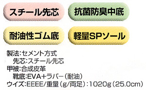  【85204】 足首まわりもガードする!ハードな現場にセーフティーシューズ・安全靴 [ジーベック]