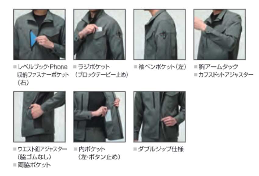 【9721-ku】暑い時期の現代ユニフォームに順応するハイスペックジャケットユニセックス【WORK WEAR バートル】