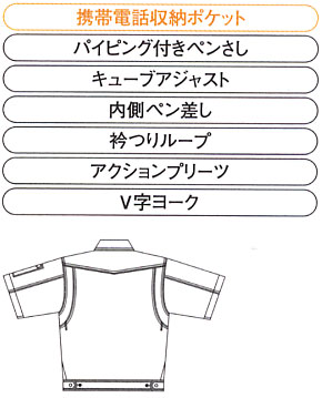  【A-760】 快適で動きやすい!帯電防止素材のかっこいい 夏用 作業服　半袖ブルゾン(男女ペア作業服) [コーコス]