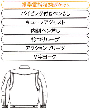  【A-761】 快適で動きやすい!帯電防止素材のかっこいい 夏用 作業服　長袖ブルゾン(男女ペア作業服) [コーコス]