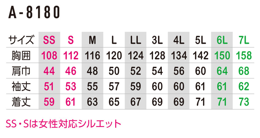 【A-8180】裏綿素材で、軽量・ソフト ツートンデザイン長袖ブルゾン6L・7Lキングサイズ有【UNIFORM BOOKコーコス】