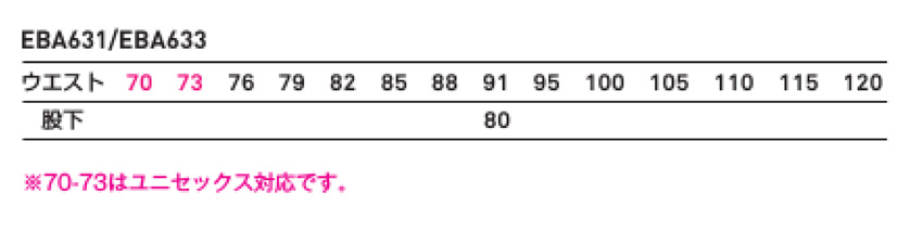 【EBA631】ストレッチ素材でストレスフリーな動きを実現夏用・バーチカルポケットパンツ70・73はユニセックス対応【ビックボーン】