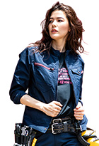 【661-ku】クレイジーストレッチジャケット(ユニセックス)程よくスリムフィットなテーパードシルエットがかっこいい!【WORK WEAR バートル】