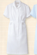 【861336】 花形ボタンがかわいい!ナース・看護師用　女性用白衣　ワンピース [アイトス]