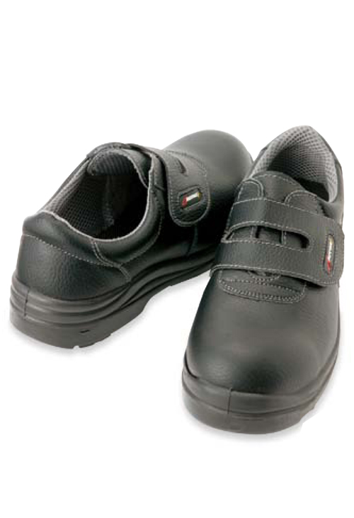 【AZ59802】 安心できる作業靴!ISO基準モデル　セーフティシューズ(ウレタン・短靴・マジック・女性サイズ対応) [アイトス]