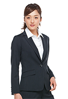  【HCJ3610】 高級感のあるウール混素材、本物志向の事務服 ジャケット [Pieds(ピエ)/アイトス]