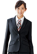  【SA250J】 知的な華やかさが光るデュアルストライプ!事務服 ジャケット [Select Stage/神馬]